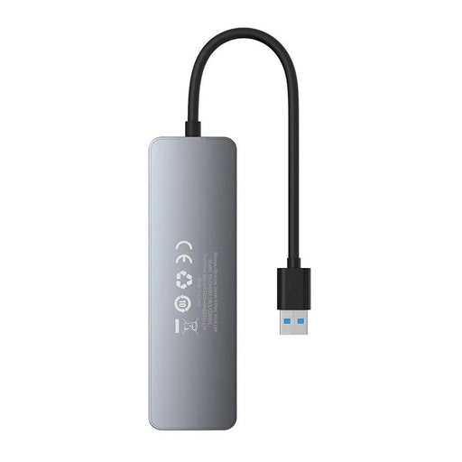 4в1 хъб Baseus UltraJoy Lite USB-A към USB 3.0 15cm сив