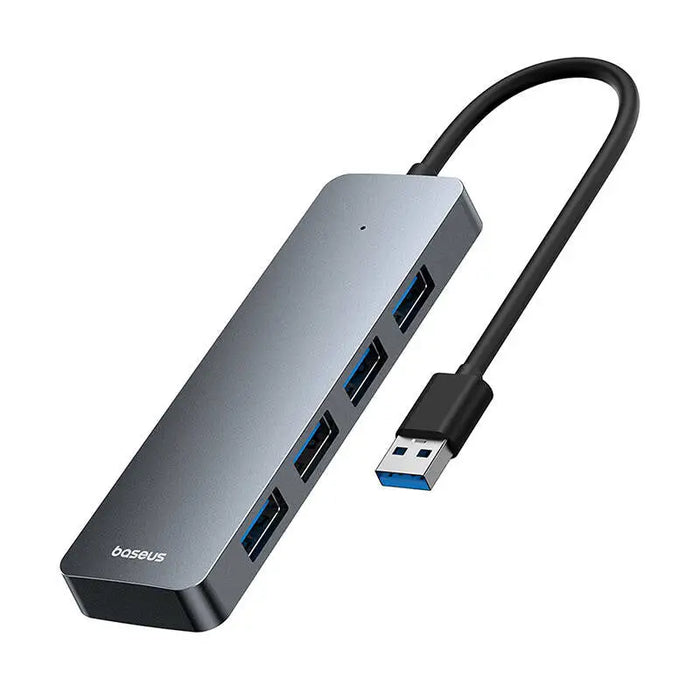 4в1 хъб Baseus UltraJoy Lite USB-A към USB 3.0 15cm сив