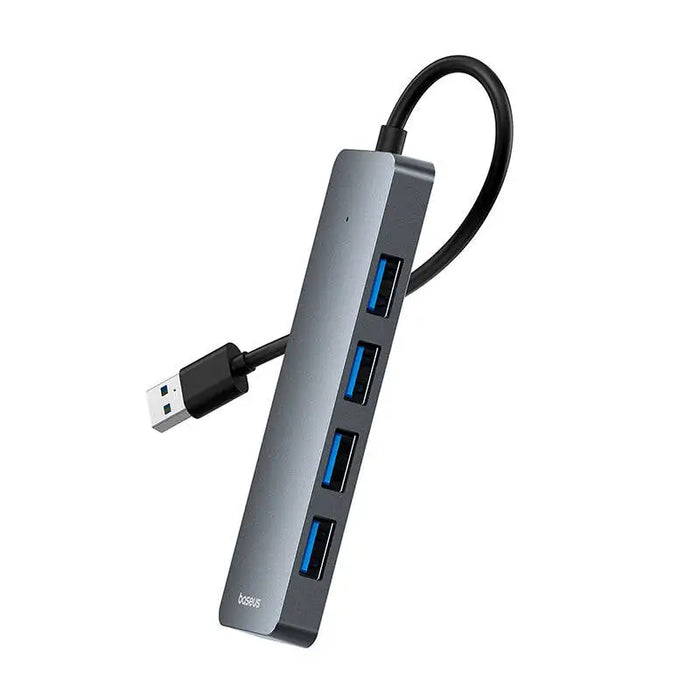 4в1 хъб Baseus UltraJoy Lite USB-A към USB 3.0 15cm сив