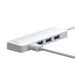 4в1 хъб Baseus UltraJoy Lite USB-A към USB 3.0 1m бял