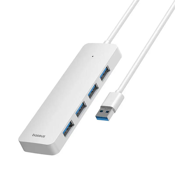 4в1 хъб Baseus UltraJoy Lite USB-A към USB 3.0 1m бял