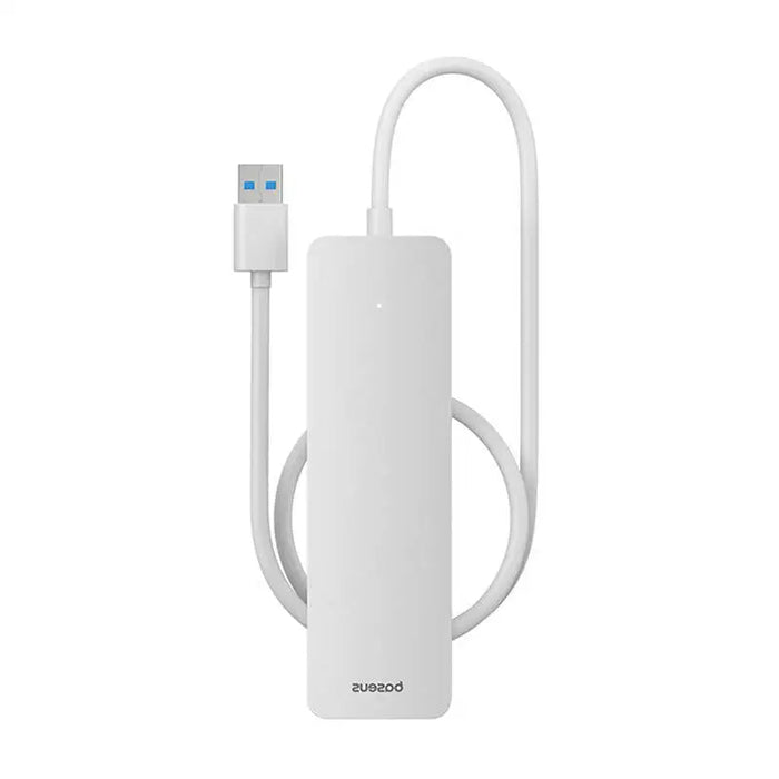 4в1 хъб Baseus UltraJoy Lite USB-A към USB 3.0 50cm бял