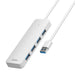 4в1 хъб Baseus UltraJoy Lite USB-A към USB 3.0 50cm бял