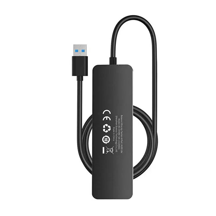 4в1 хъб Baseus UltraJoy Lite USB-A към 4х USB 3.0 1m черен
