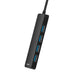 4в1 хъб Baseus UltraJoy Lite USB-A към 4х USB 3.0 1m черен