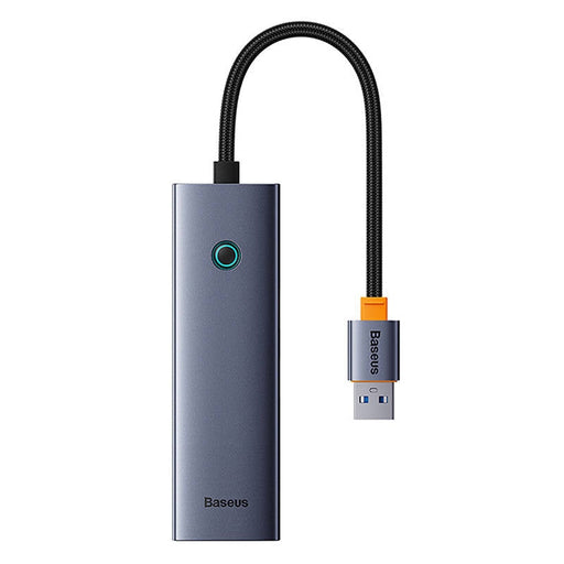 4в1 хъб Baseus UltraJoy USB-A към 4x USB 3.0 сив
