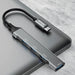 4в1 хъб Dudao USB-C към 4x USB-A (3 x USB2.0