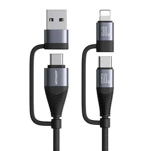 4в1 кабел Joyroom SA37-2T2 2х USB-C 1x Lightning 1x USB 1A