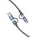 4в1 кабел Vention CTLLH USB-C USB-A / Micro-USB 1m черен