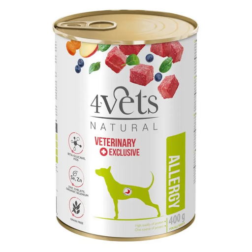 4VETS Natural Allergy Lamb Dog - мокра храна за кучета