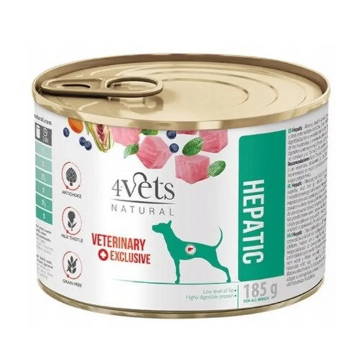 4VETS Natural Hepatic Dog - мокра храна за кучета - 185 гр