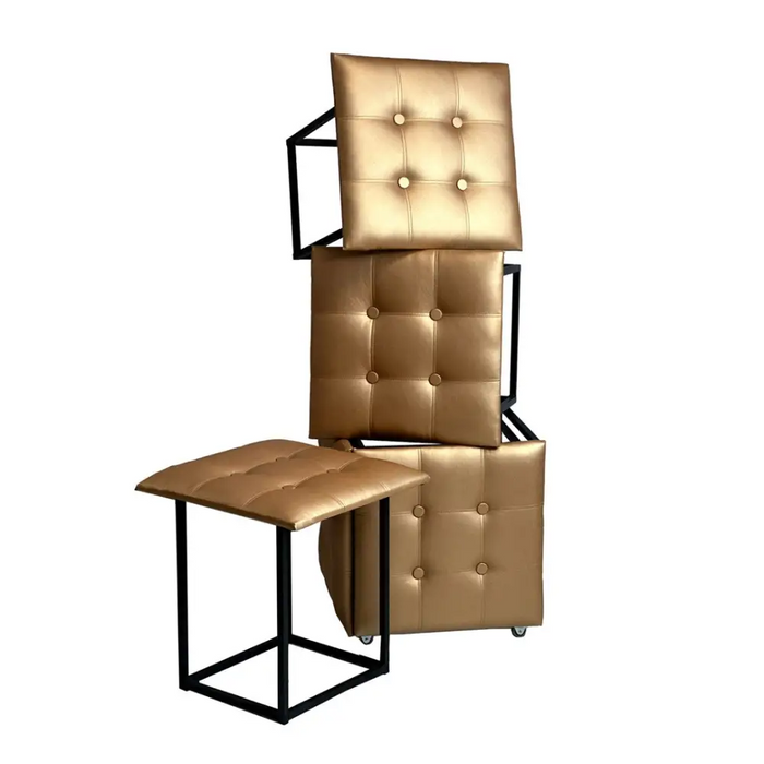 5 в 1 пуф-трансформер - 5 табуретки в 1 пуф камилска еко