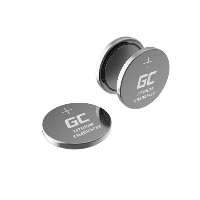 Зелен клетъчен блистер 10x литиева батерия CR2025 3V 160mAh