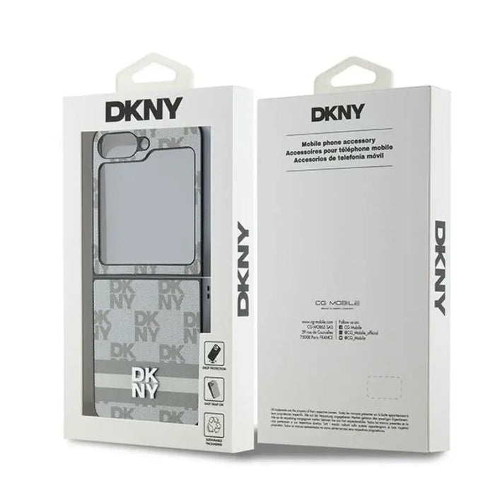 Калъф DKNY с принтирани райета с карирана шарка за Samsung