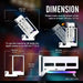 Брекет за вертикален монтаж на 45° GPU EZDIY-FAB ARGB PCIe