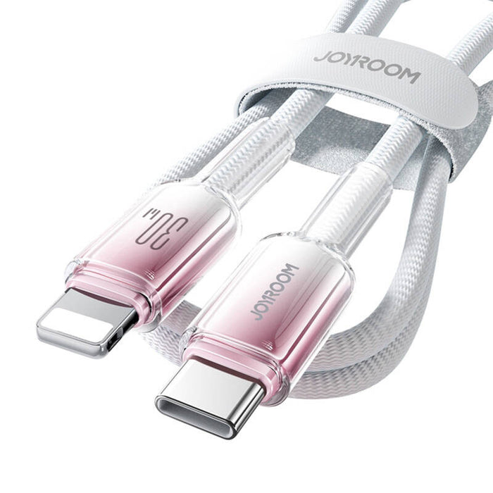 Кабел Joyroom S-A42, USB-C / Lightning, 30W, 1.2m, бял