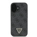 Кожен 4G калъф Guess Triangle Strass MagSafe за iPhone 16