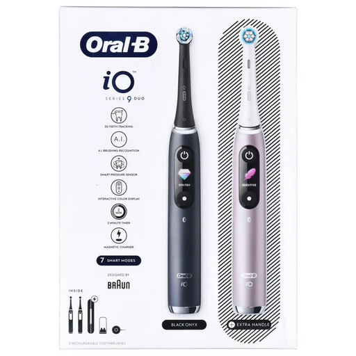 BRAUN ORAL-B ЕЛЕКТРИЧЕСКА ЧЕТКА ЗА ЗЪБИ IO 9N КОМПЛЕКТ DUO