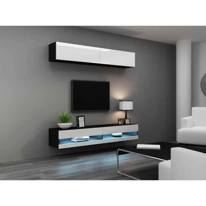 Поставка за телевизор Cama VIGO NEW 30/140/40 черен/бял