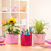 КАШПА 14X14CM С НАПОИТЕЛНА СИСТЕМА LECHUZA CUBE GLOSSY