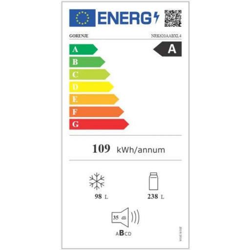 Хладилник с фризер GORENJE NRK620AABXL4 336 л NoFrost Plus