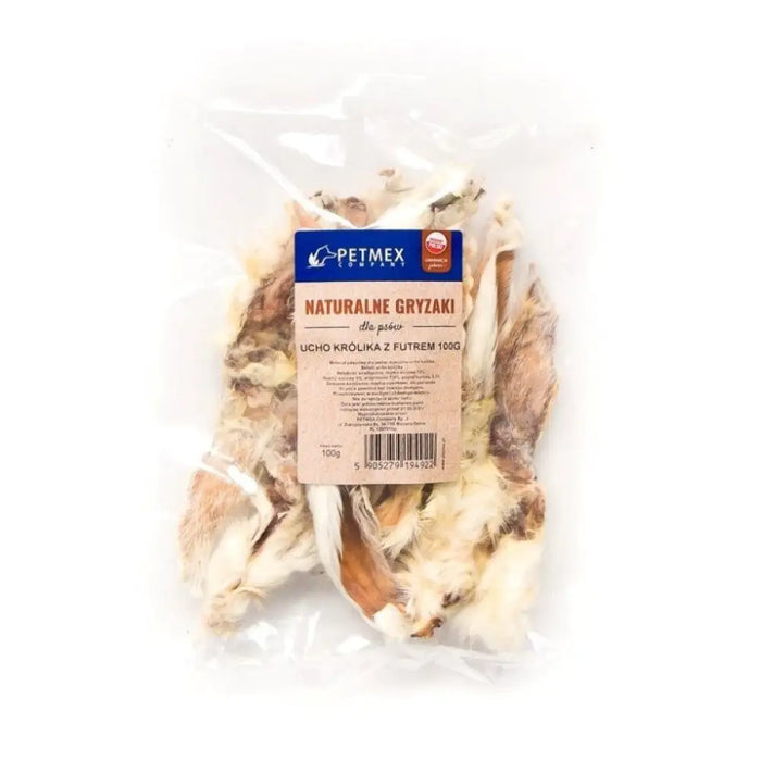 Дъвкачка за кучета PETMEX Заешко ухо с козина 100гр