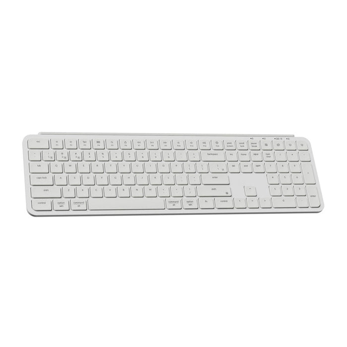 Безжична клавиатура Keychron B6 Pro, Ultra Slim, 2.4G, бяла