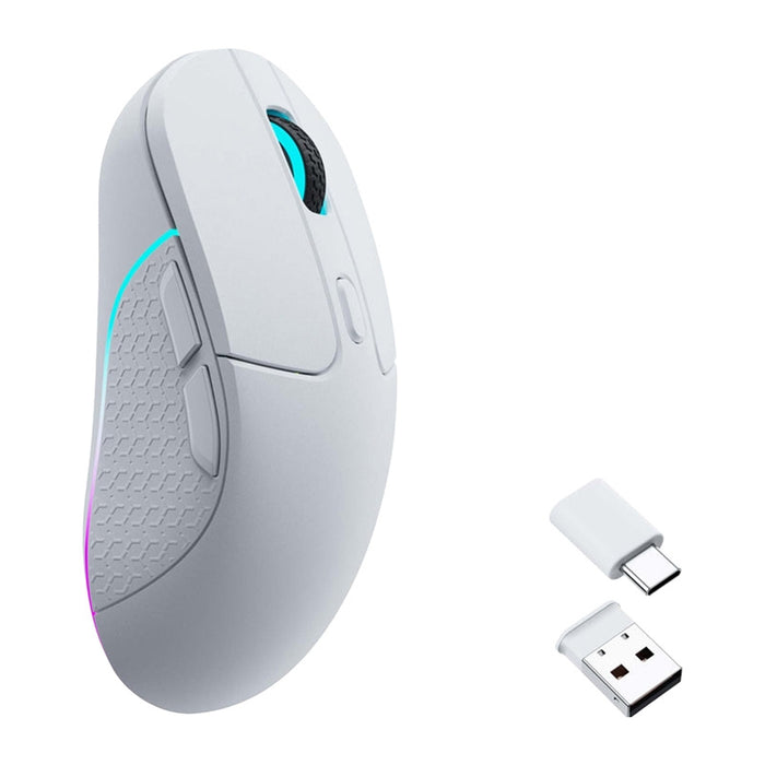 Безжична мишка Keychron M3, RGB, 1000Hz, 600 mAh, 26000 DPI, бяла