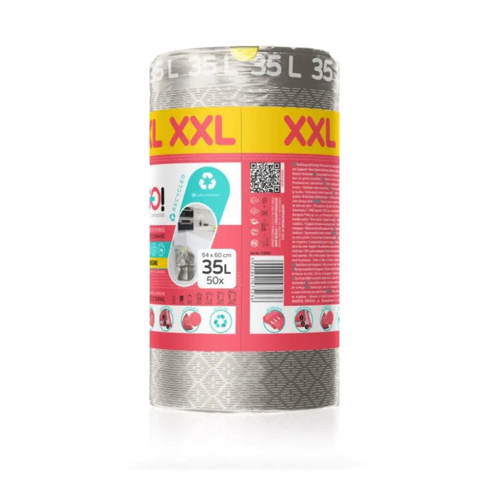 50БР. ECO ТОРБИ ЗА СМЕТ LD SILVER 35L PREMIUM XXL VIGO