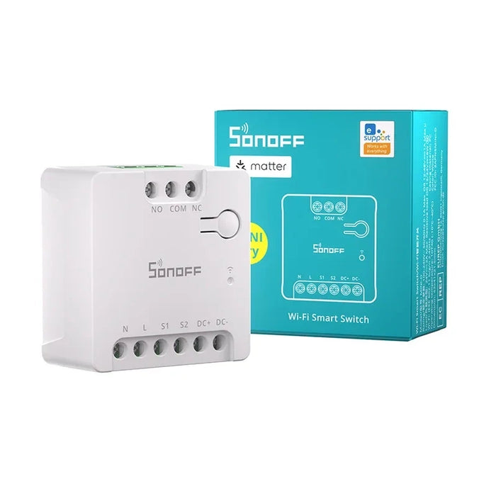 Смарт превключвател SONOFF MINI-D, Wi-Fi, AC/DC 12-48V