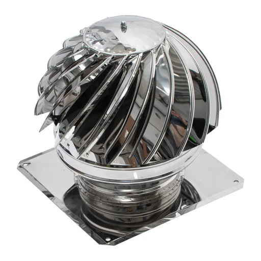 ВЪРТЯЩА ШАПКА С ПЛАНКА ИНОКС 300/300MM KAMININOX