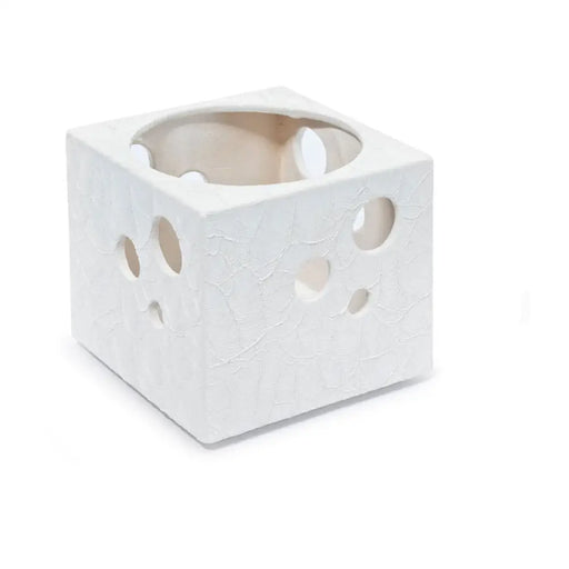 КЕРАМИЧНА КАШПА 14Х14Х14CM КУБ ОРХИДЕЯ