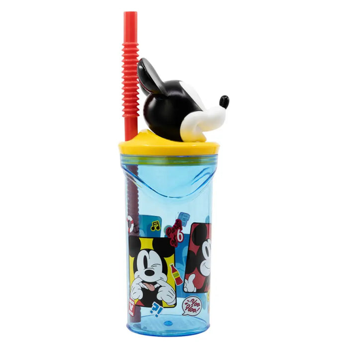 БУТИЛКА СЪС СЛАМКА 3D 360 ML MICKEY MOUSE MAXHOME