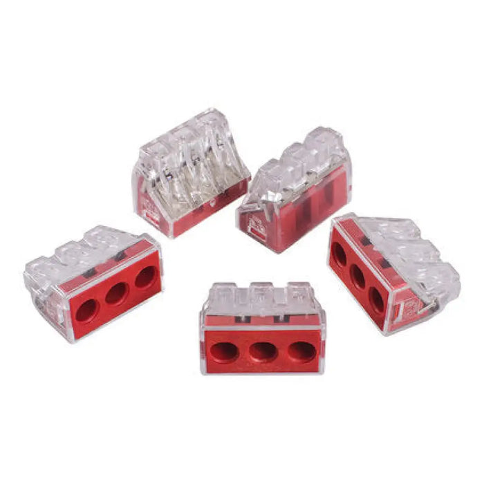 КЛЕМА ЗА КАБЕЛ С БЪРЗА ВРЪЗКА 5 БРОЯ WAGO 3х2.5MM-6MM