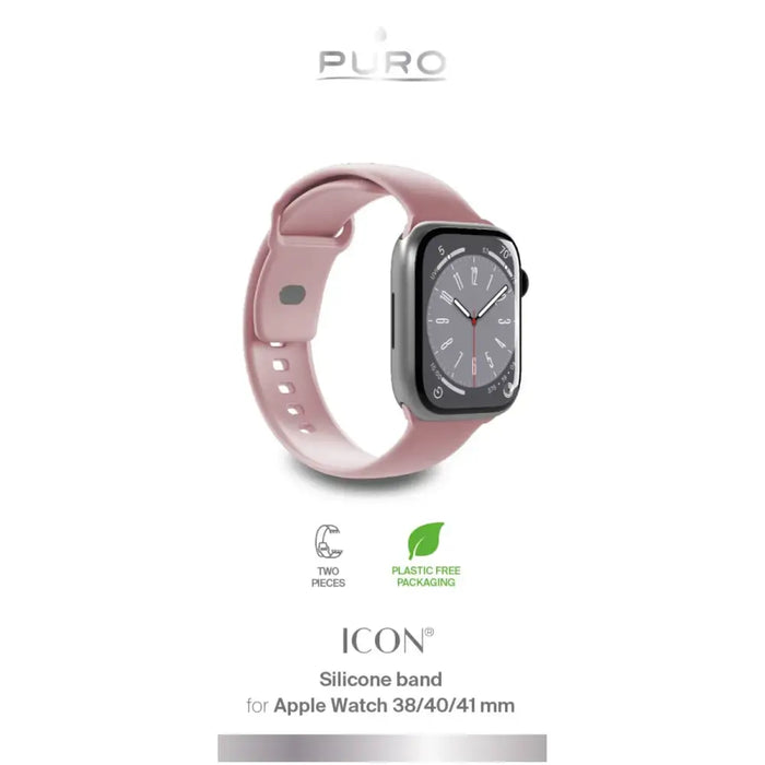 Силиконова каишка Puro Icon за Apple Watch 38 / 40 / 41 мм