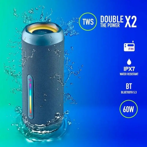 Преносими блутут колони NGS ROLLERFURIA3BLUE Син 60 W