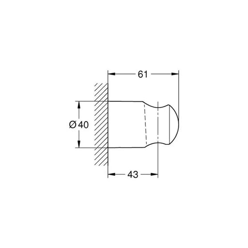 ДУШ ДЪРЖАЧ GROHE VITALIO UNIVERSAL