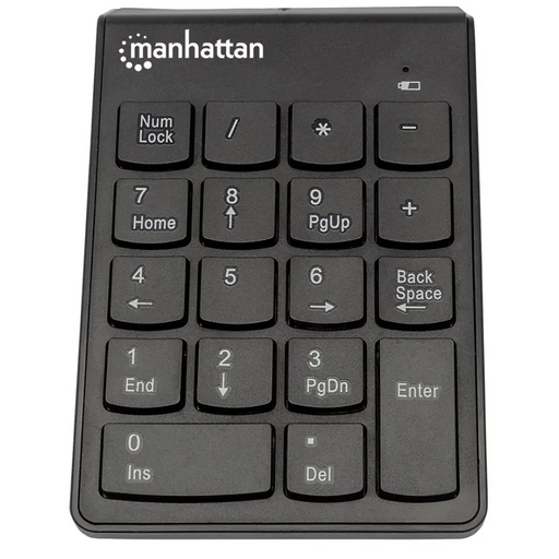 Цифрова клавиатура Manhattan безжична (2,4 GHz) USB-A