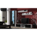 Комплект SOHO 8 (шкаф TV180 + S6 + рафтове) Бял / Черен