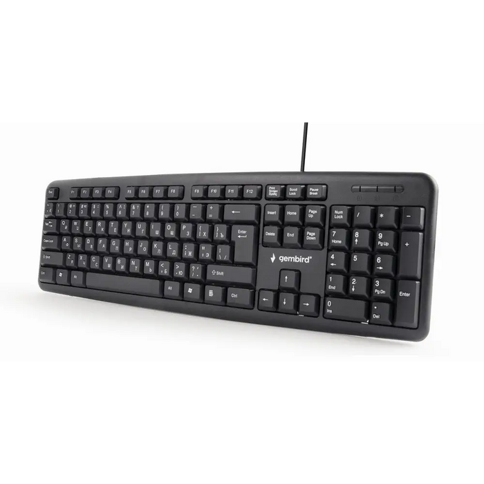 Gembird KB-U-103-RU клавиатура Office USB QWERTY английски