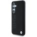 BMW кожен калъф с голям надпис за Samsung Galaxy S25