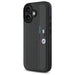 Перфориран калъф за iPhone 16 BMW M с трицветни детайли