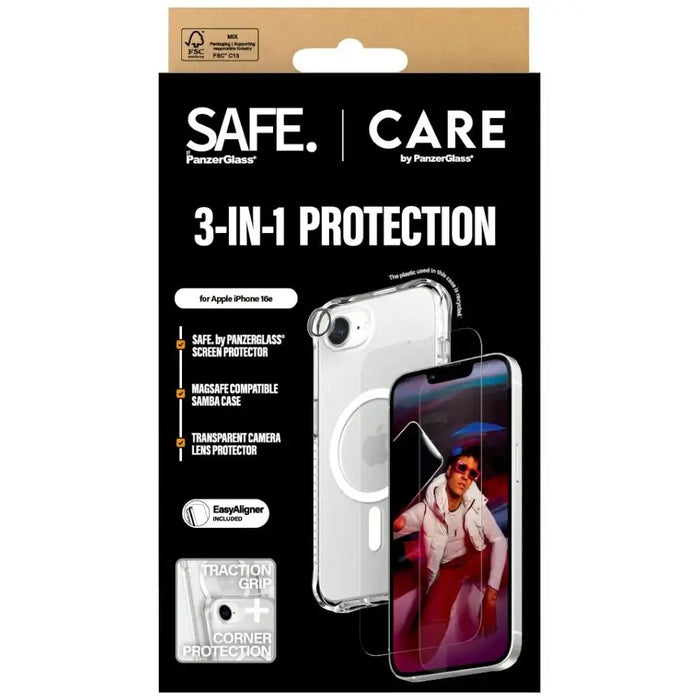 Защитен комплект CARE by PanzerGlass Fashion 3in1 Case