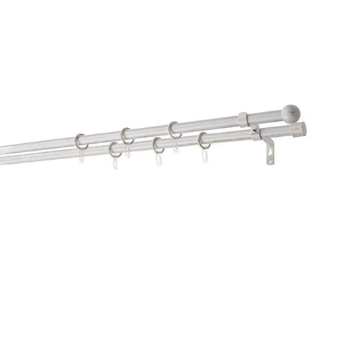 ДВОЕН РАЗТЕГАТЕЛЕН КОРНИЗ GARDINIA МИРА 160-300 СМ.