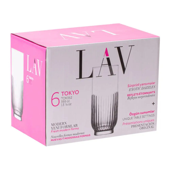 ЧАША ЗА БЕЗАЛКОХОЛНО 395 ML 6 БР TOKYO LAV