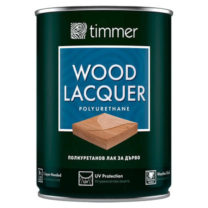 ПОЛИУРЕТАНОВ ЛАК ЗА ДЪРВО БЕЗЦВЕТЕН МАТ 750 ML TIMMER