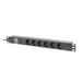 Lanberg разпределителен блок (pdu) 19’’ 1U 16a 2m 6x шуко