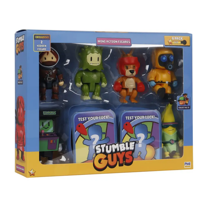 МИНИ ЕКШЪН ФИГУРКИ STUMBLE GUYS S2 - 8 ПАКЕТА ЛУКСОЗНА