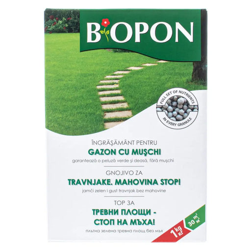 ТВЪРД ТОР ЗА ТРЕВНИ КИЛИМИ ПРОТИВ МЪХ 1KG BIOPON