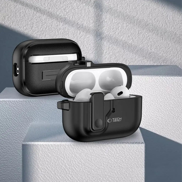 Тънък калъф Tech-Protect с карабинер за Apple AirPods Pro 1